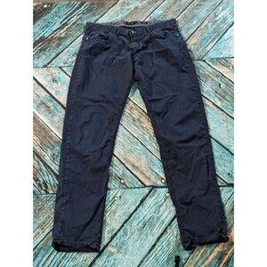 Massimo Dutti Men's Size 36 Slim Fit Navy Chino Pants‎